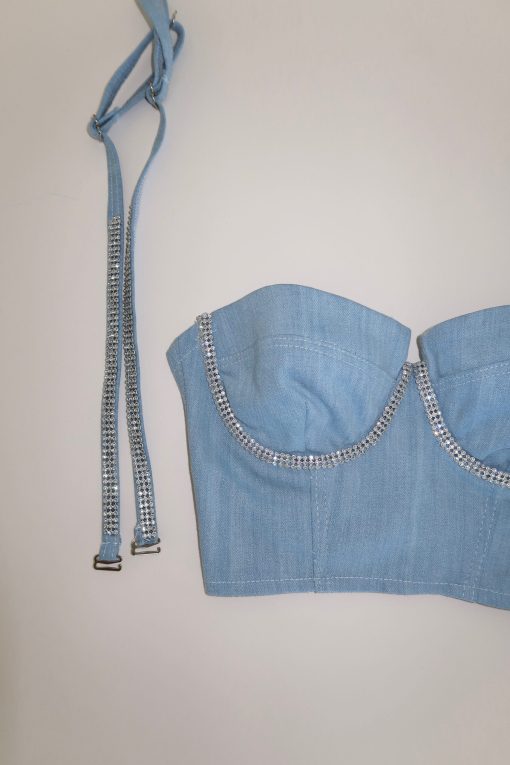 Denim corset light
