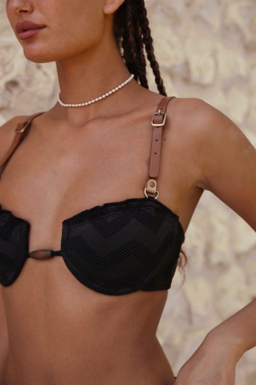Zigzag black (2 Tops)