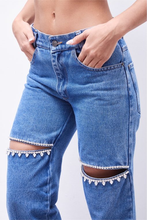 Strass blue jeans