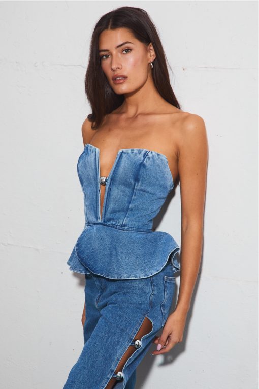 Ball blue top