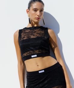 Black lace shirt