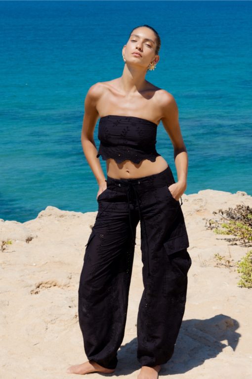 Balloon pants black