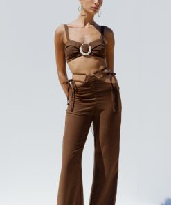 linen suit brown