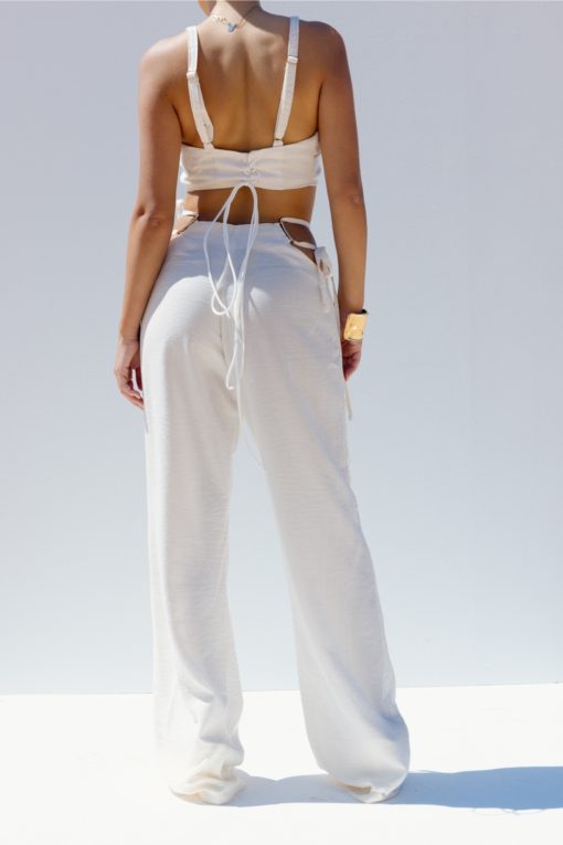 linen suit cream
